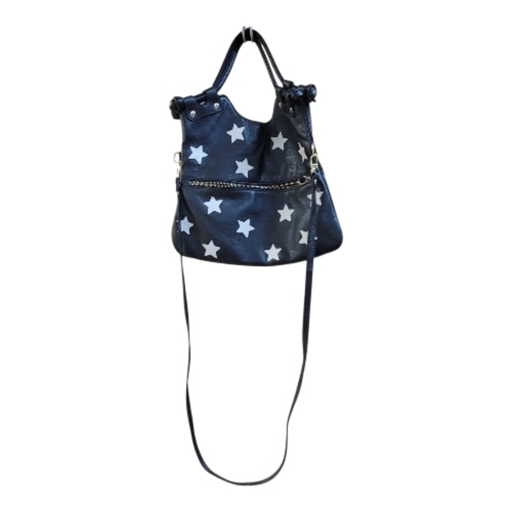 Pietro Alessandro Black & White Star Crossbody Bag